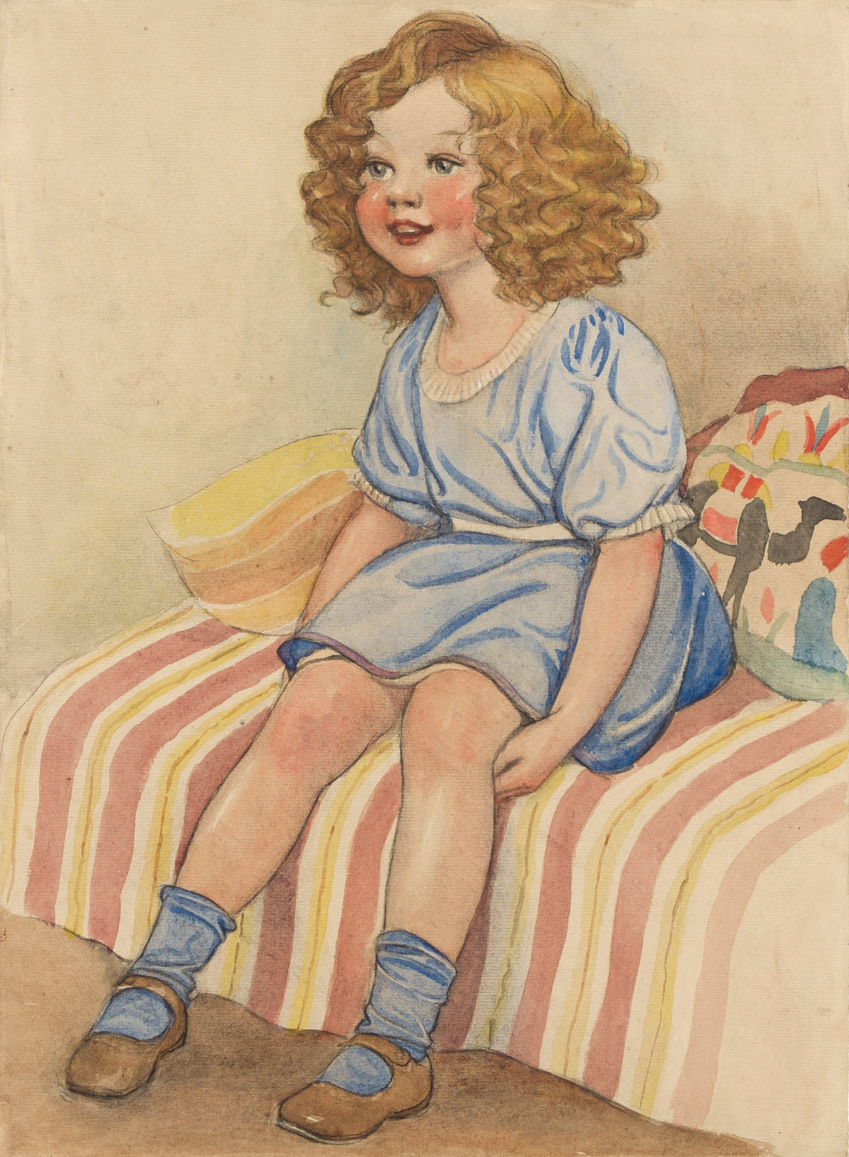 SUSAN BEATRICE PEARSE (1878-1980) Little girl seated.